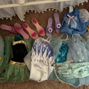 Lot of girls Princess dress up clothes/accessories